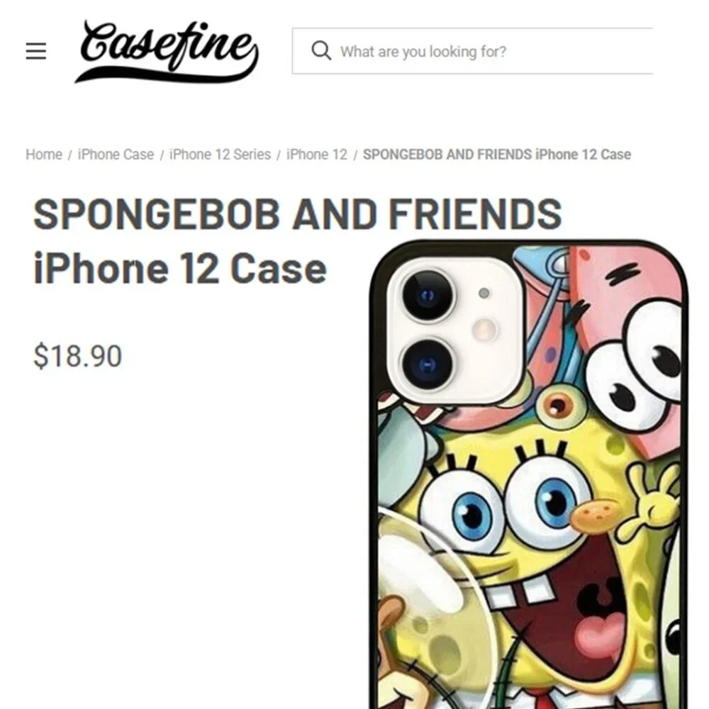SPONGEBOB AND FRIENDS iPhone 12 Case NEW!